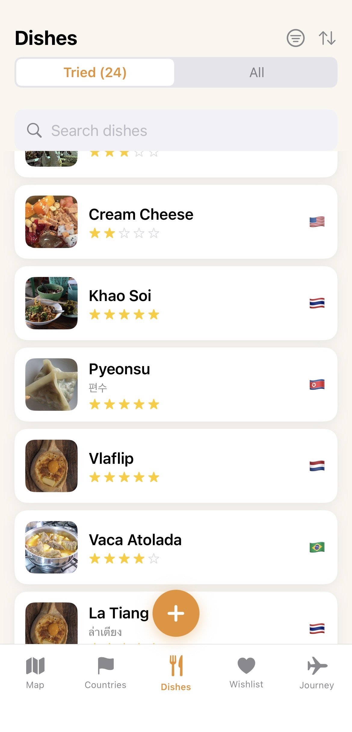 Dish Catalog